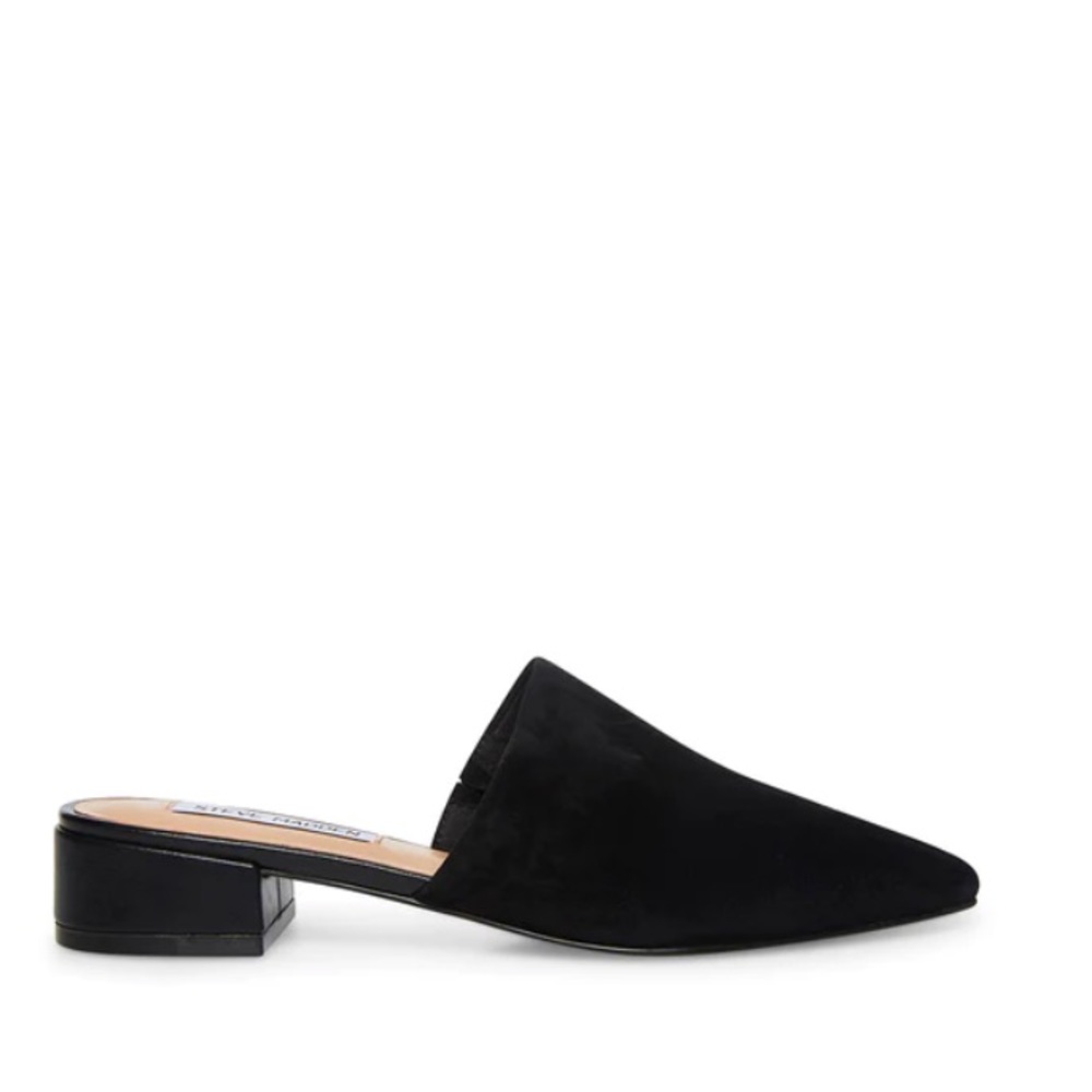 Steve Madden Cairo Flat Black Suede 7.5